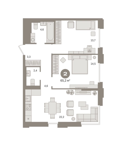 Купить двухкомнатную квартиру у метро Домодедовская в Москве. Вариант № 8874626, 0, площадь -  квм, цена 20030000 рублей
