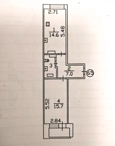 . Вариант № 11098, 36, площадь - 41.1 квм, цена 6640000 рублей