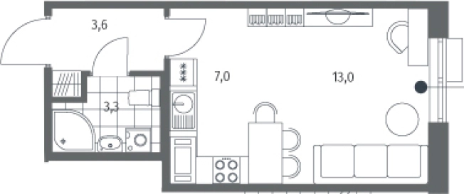 Купить Студию в новостройках в ЖК Парусная 1 в Санкт-Петербурге. Вариант № 7262424, 0, площадь -  квм, цена 10887000 рублей
