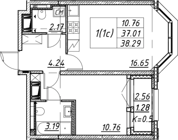 Купить двухкомнатную квартиру в новостройках в ЖК Цивилизация на Неве в Санкт-Петербурге. Вариант № 7850416, 0, площадь -  квм, цена 12387695 рублей