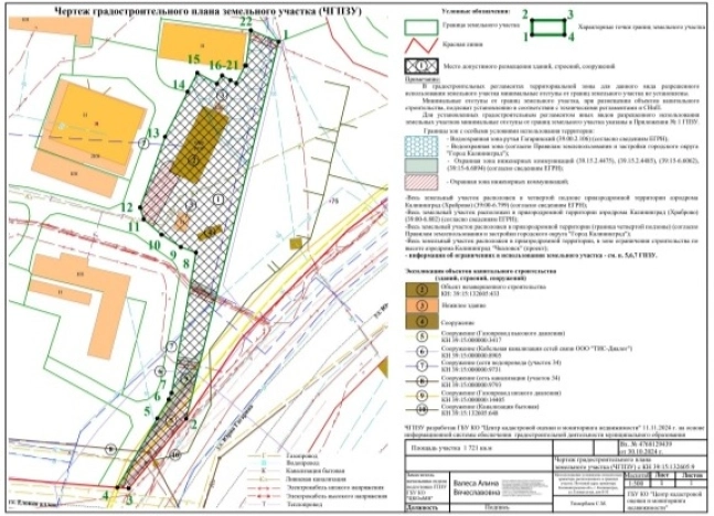 Купить земельный участок в Калининграде. Вариант № 15177, 2, площадь - квм, цена 13000000 рублей