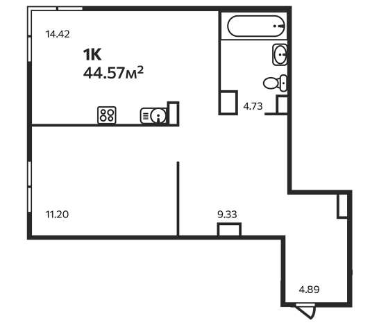 Купить однокомнатную квартиру в Выборге. Вариант № 7828142, 0, площадь -  квм, цена 6195230 рублей