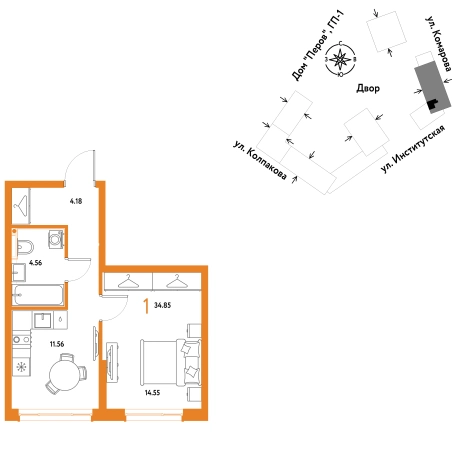 Купить квартиру в ЖК Страна.Парковая в Мытищах. Вариант № 10440580, 0, площадь -  квм, цена 17253333 рублей