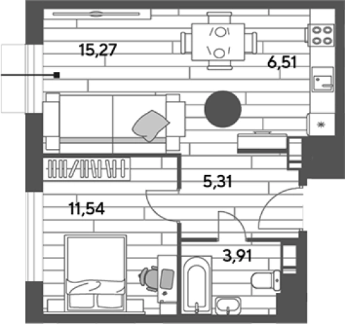 Купить квартиру в ЖК Публицист в Пушкине. Вариант № 113441, 0, площадь -  квм, цена 6646450 рублей