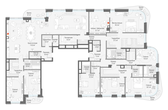 . Вариант № 168498, 0, площадь - 470.4 квм, цена 1991270000 рублей