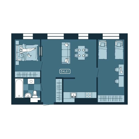 Купить квартиру в новостройках в Приморском крае. Вариант № 5460489, 0, площадь -  квм, цена 9335580 рублей