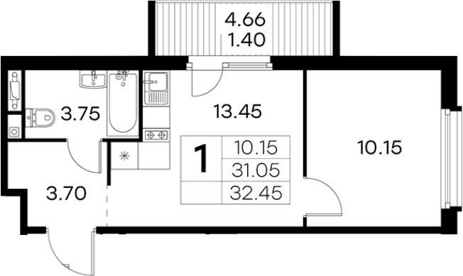 Купить однокомнатную квартиру в новостройках у метро Парнас в Санкт-Петербурге. Вариант № 4807107, 0, площадь -  квм, цена 7989999 рублей