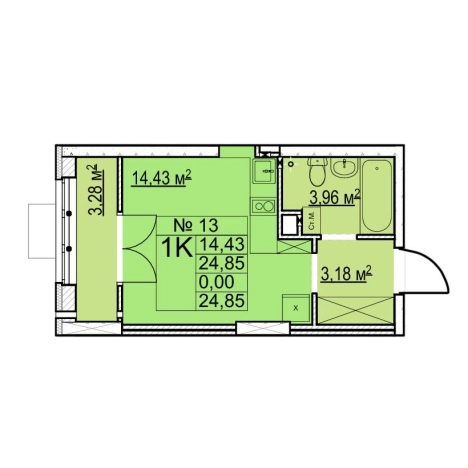 Купить Студию у метро Ленинская в Нижнем Новгороде. Вариант № 139182, 0, площадь -  квм, цена 4800000 рублей