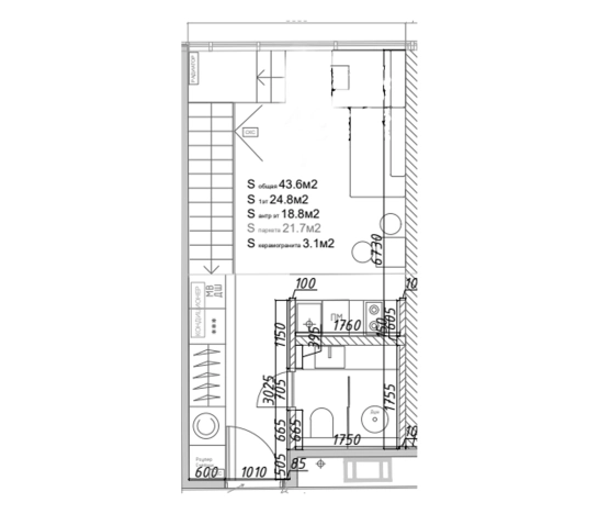 . Вариант № 8487773, 0, площадь - 51.9 квм, цена 26469000 рублей