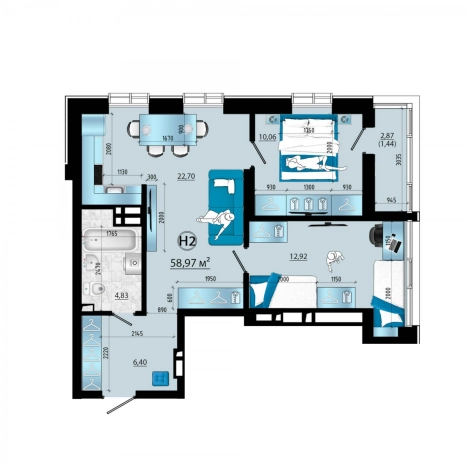 Купить трехкомнатную квартиру на улице проспект Красного Знамени в Владивостоке. Вариант № 6058636, 0, площадь -  квм, цена 12051965 рублей