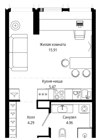 Купить квартиру у метро Марьина Роща в Москве. Вариант № 1258525, 0, площадь - квм, цена 16142010.0000 рублей