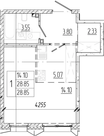 Купить Студию в ЖК Всевгород в Ленинградской области. Вариант № 6250818, 0, площадь -  квм, цена 4976625 рублей
