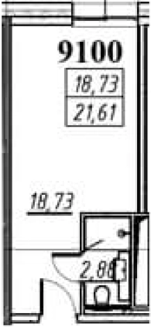 Купить Студию в новостройках на улице Камышовая в Санкт-Петербурге. Вариант № 6229923, 0, площадь -  квм, цена 6828760 рублей