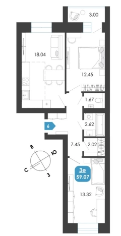 Купить квартиру на улице Георгия Костина в Чите. Вариант № 9199342, 0, площадь -  квм, цена 10128353 рублей