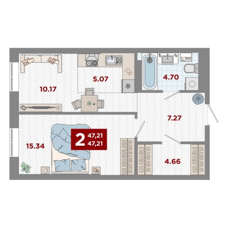 Купить двухкомнатную квартиру в Приморском крае. Вариант № 10270822, 0, площадь -  квм, цена 9570000 рублей