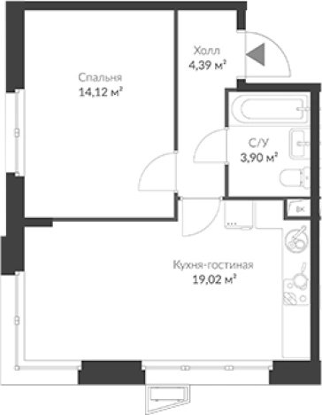 Купить двухкомнатную квартиру в новостройках у метро Парнас в Сертолове. Вариант № 8470265, 0, площадь -  квм, цена 6607477 рублей