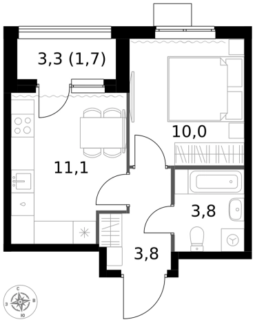 Купить квартиру в новостройках у метро Щелковская в Москве. Вариант № 9715083, 0, площадь -  квм, цена 16221440 рублей