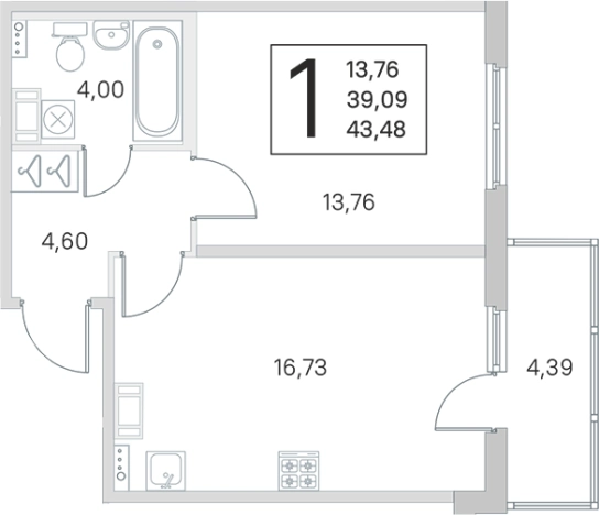 Купить двухкомнатную квартиру в новостройках у метро Проспект Ветеранов в Санкт-Петербурге. Вариант № 6866311, 0, площадь -  квм, цена 9319056 рублей