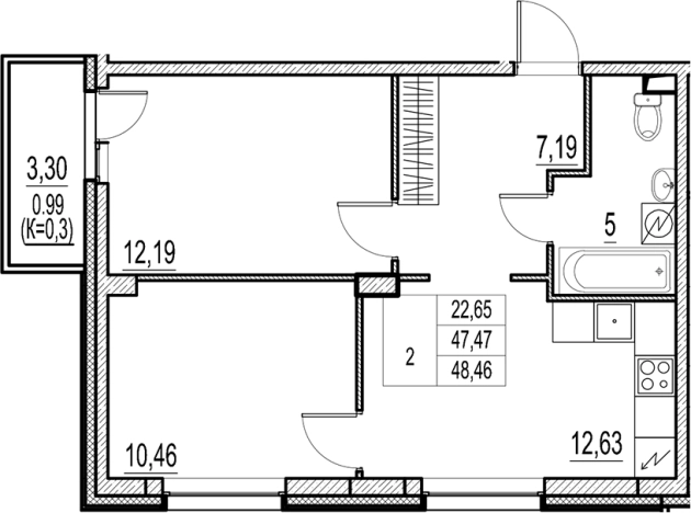 Купить квартиру в новостройках у метро Звёздная в Санкт-Петербурге. Вариант № 7573366, 0, площадь -  квм, цена 8510000 рублей