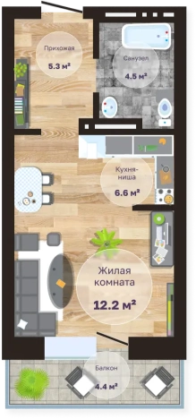 Купить квартиру в районе Ингодинский в Чите. Вариант № 158378, 0, площадь - квм, цена 5355000 рублей