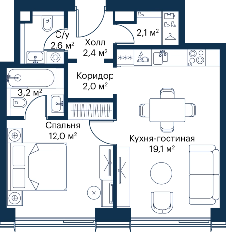 Купить однокомнатную квартиру у метро Мякинино в Москве. Вариант № 150181, 0, площадь -  квм, цена 22694612 рублей