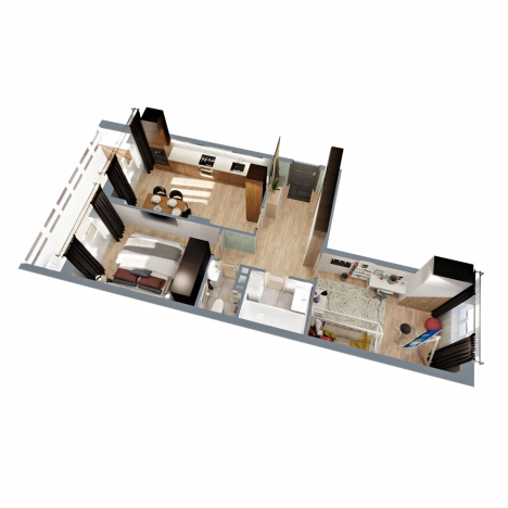 Купить квартиру в новостройках в Коврове. Вариант № 146532, 1, площадь -  квм, цена 5708379 рублей