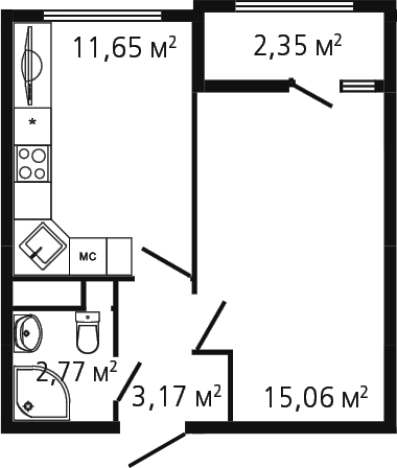 Купить однокомнатную квартиру в ЖК Миниполис Рафинад в Химках. Вариант № 142863, 0, площадь -  квм, цена 8600747 рублей