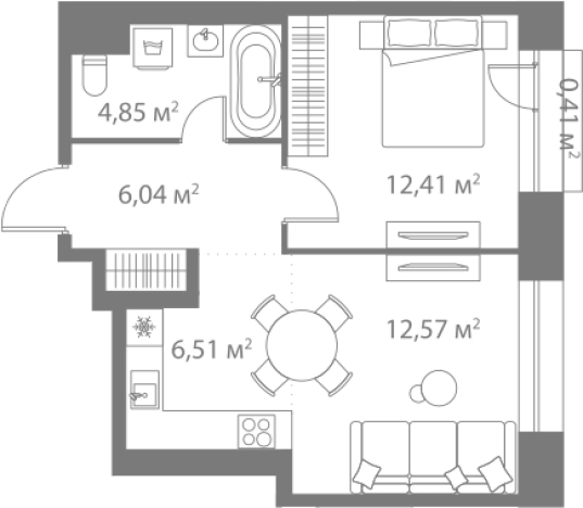 Купить двухкомнатную квартиру в новостройках на улице 1-й Котляковский переулок в Москве. Вариант № 104278, 0, площадь - квм, цена 21279809 рублей