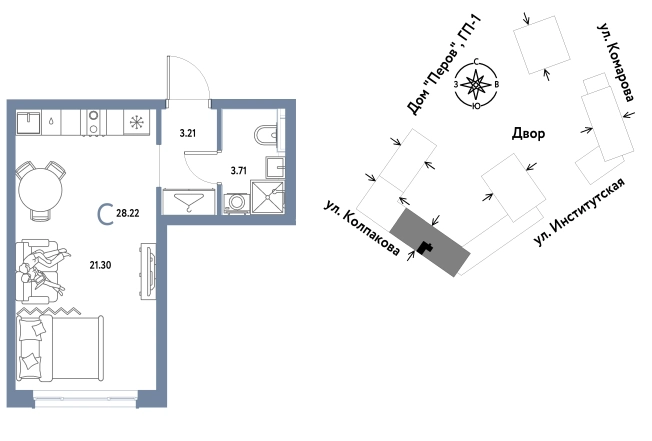 Купить квартиру в ЖК Страна.Парковая в Мытищах. Вариант № 10440926, 0, площадь -  квм, цена 12493333 рублей