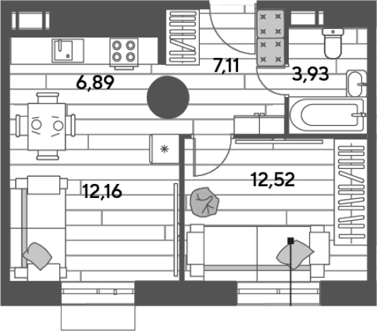Купить двухкомнатную квартиру у метро Медведково в Ивантеевке. Вариант № 123696, 0, площадь -  квм, цена 6859869 рублей