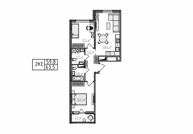 Купить квартиру в новостройках в ЖК Квартал Новаторов в Владимире. Вариант № 130676, 4, площадь -  квм, цена 7089750 рублей