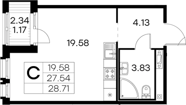 Купить Студию в новостройках в районе Выборгский в Санкт-Петербурге. Вариант № 4807156, 0, площадь -  квм, цена 5989999 рублей