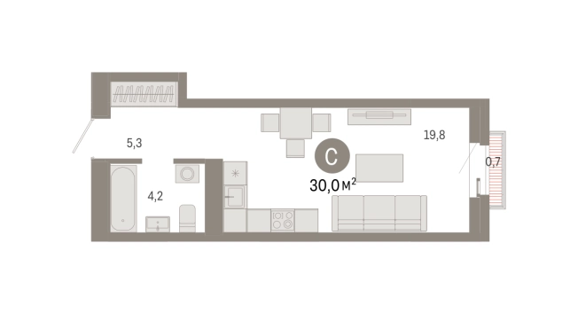 Купить Студию на улице Лукино в Балашихе. Вариант № 131243, 0, площадь -  квм, цена 15240000 рублей