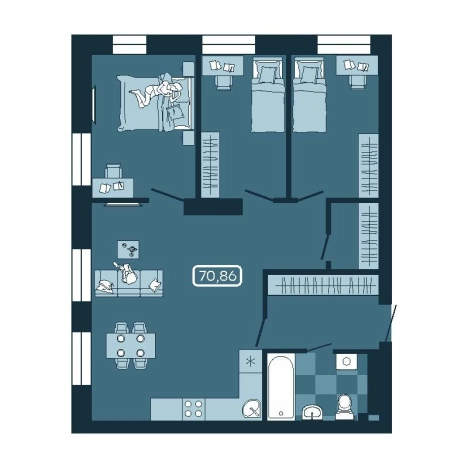 Купить четырехкомнатную квартиру в Приморском крае. Вариант № 5548027, 0, площадь -  квм, цена 12039114 рублей