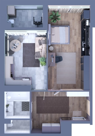 Купить квартиру в новостройках в Республике Татарстан (татарстан). Вариант № 141012, 1, площадь -  квм, цена 8837174 рублей