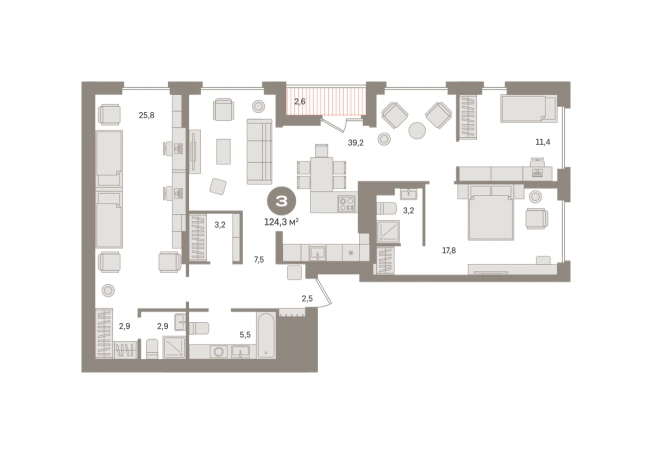 Купить трехкомнатную квартиру в новостройках у метро Домодедовская в Московской области. Вариант № 8615686, 0, площадь -  квм, цена 18520000 рублей