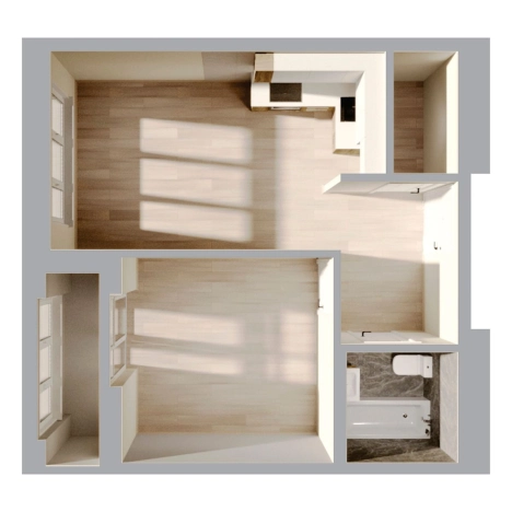 Купить однокомнатную квартиру в новостройках на улице Иртышская в Владивостоке. Вариант № 9769215, 2, площадь -  квм, цена 9930100 рублей