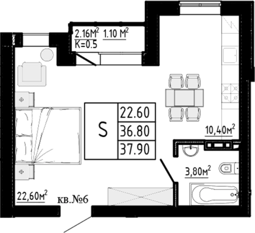 Купить квартиру в новостройках в Коммунаре. Вариант № 9325253, 0, площадь -  квм, цена 5116500 рублей