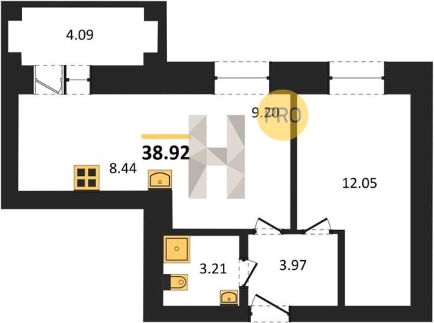 Купить однокомнатную квартиру на улице Карла Маркса в Ижевске. Вариант № 75139, 0, площадь -  квм, цена 3876432 рублей