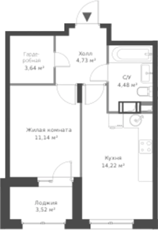 Купить двухкомнатную квартиру на улице Мира в Сертолове. Вариант № 6058294, 0, площадь - квм, цена 6678367 рублей