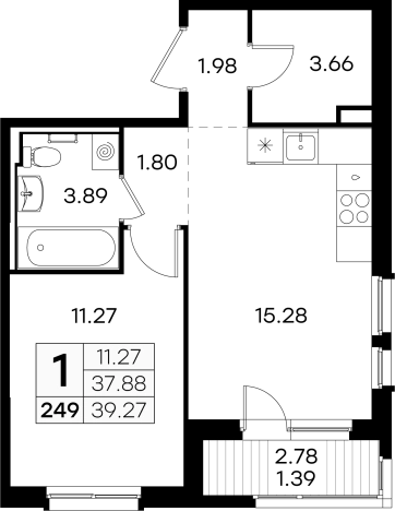 Купить однокомнатную квартиру в ЖК GloraX Новинки в Нижегородской области. Вариант № 137427, 0, площадь -  квм, цена 5289999 рублей