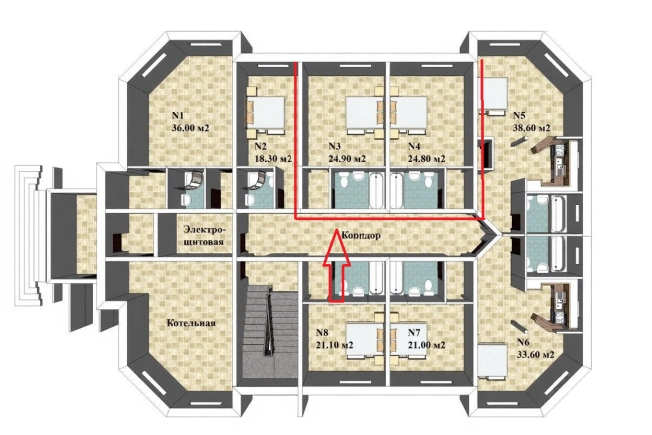 Купить квартиру в Москве. Вариант № 9679141, 3, площадь -  квм, цена 5200000 рублей