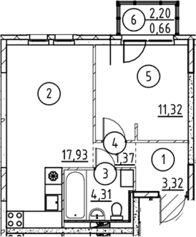Купить квартиру в новостройках у метро Пролетарская в Ленинградской области. Вариант № 6897924, 0, площадь -  квм, цена 6292097 рублей