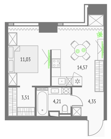 Купить Студию в СВАО в Москве. Вариант № 157013, 0, площадь -  квм, цена 23777761 рублей