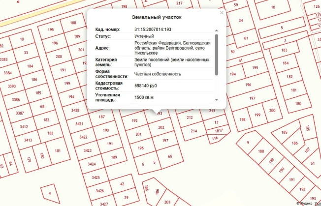 Купить земельный участок на улице Пятилетки в Белгородской области. Вариант № 25118, 1, площадь -  квм, цена 1350000 рублей