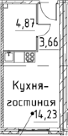 Купить Студию в новостройках в ЖК Про.Молодость в Санкт-Петербурге. Вариант № 9327580, 0, площадь -  квм, цена 4921216 рублей