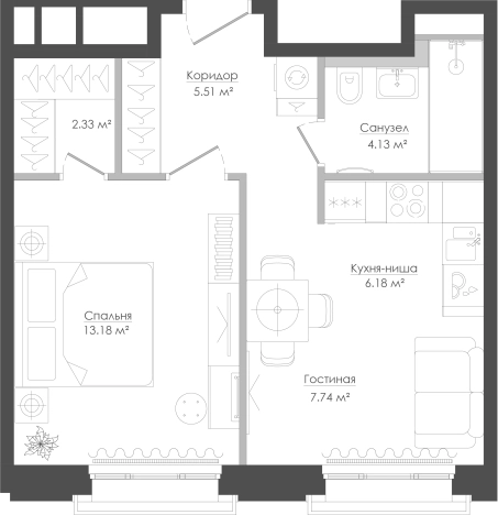 Купить однокомнатную квартиру в районе Западное Дегунино в Москве. Вариант № 162734, 0, площадь -  квм, цена 22960676 рублей