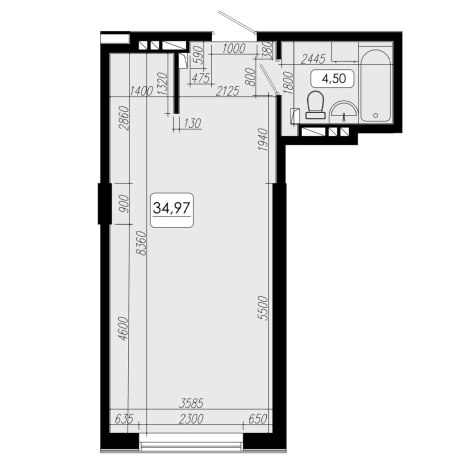 Купить однокомнатную квартиру в Приморском крае. Вариант № 6802230, 0, площадь -  квм, цена 8952320 рублей