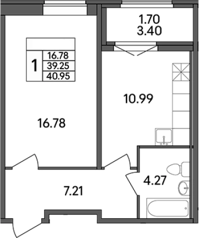 Купить однокомнатную квартиру в новостройках на улице Рождественская в Ленинградской области. Вариант № 7601323, 0, площадь -  квм, цена 5446350 рублей