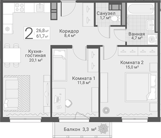 Купить трехкомнатную квартиру в ЖК Руднева, 15 в Санкт-Петербурге. Вариант № 7603878, 0, площадь -  квм, цена 17000000 рублей